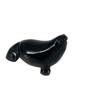 Vintage seal black onyx statue